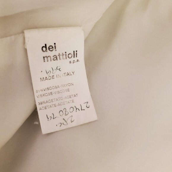 Gianfranco Ferre Vintage Women's Blazer Jacket Crepe Feminine Jacket Ivory Sz 2 - Picture 8 of 8